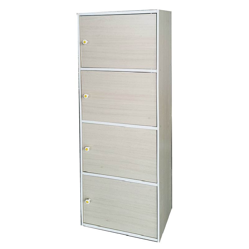 Four-door cabinet (white maple), , large