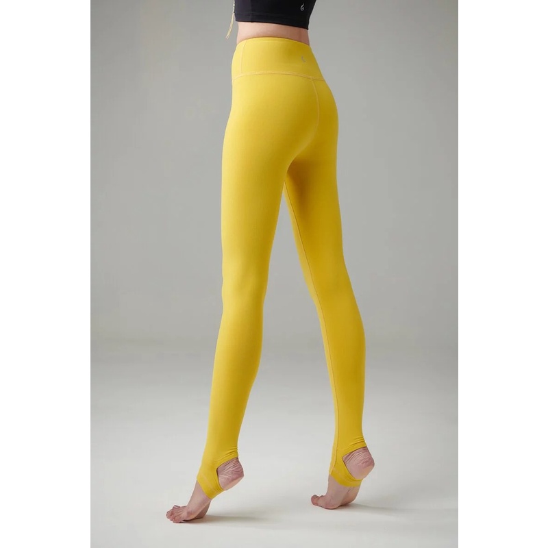 YOGA FLOW Basia Pants - 長版修身踩腳褲 - 芥末黃 Mustard Yellow, , large