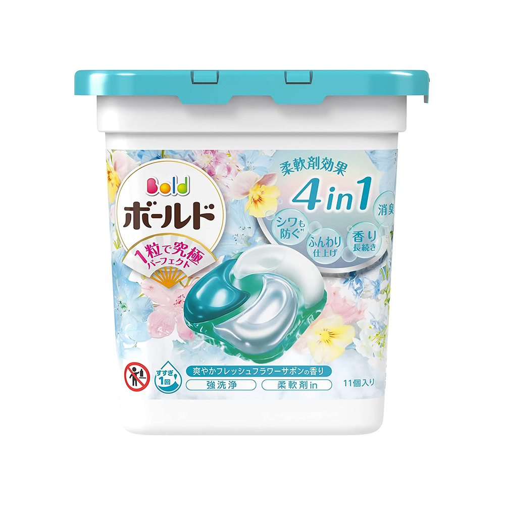 日本PG BOLD 4D洗衣球-清新皂香11入, , large
