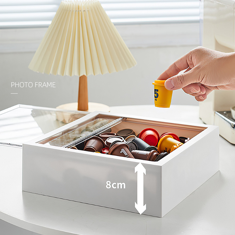 【上手家居】壁掛立體相框 深8cm 白色(相框/中空相框/壁掛展示盒/永生花相框/乾燥花相框/宜家相框), , large