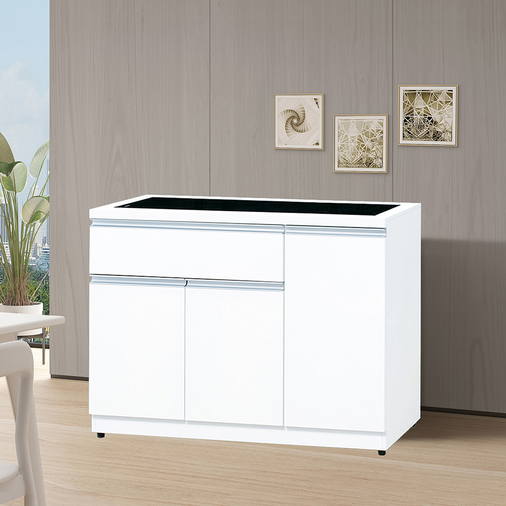 【唯熙傢俱】貝拉白色4尺餐櫃, , large