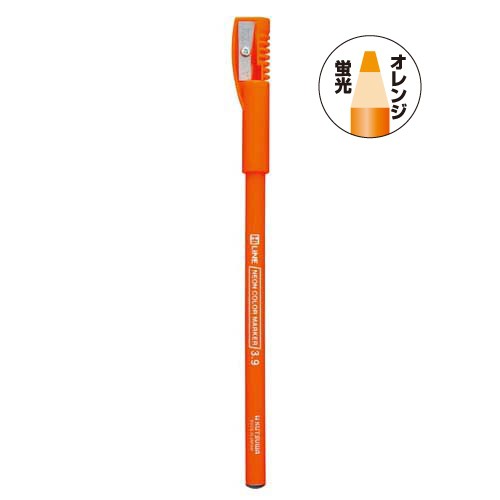 【數量不多，快搶】日本KUTSUWA【螢光筆】鉛筆型螢光筆附削筆筆蓋(多色)螢光粉, , large