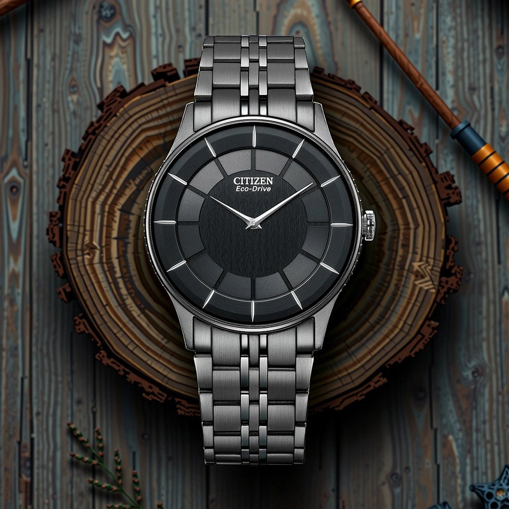 CITIZEN 星辰 光動能紳士超薄經典手錶 禮推薦-黑/36.2mm AR3017-58E, , large
