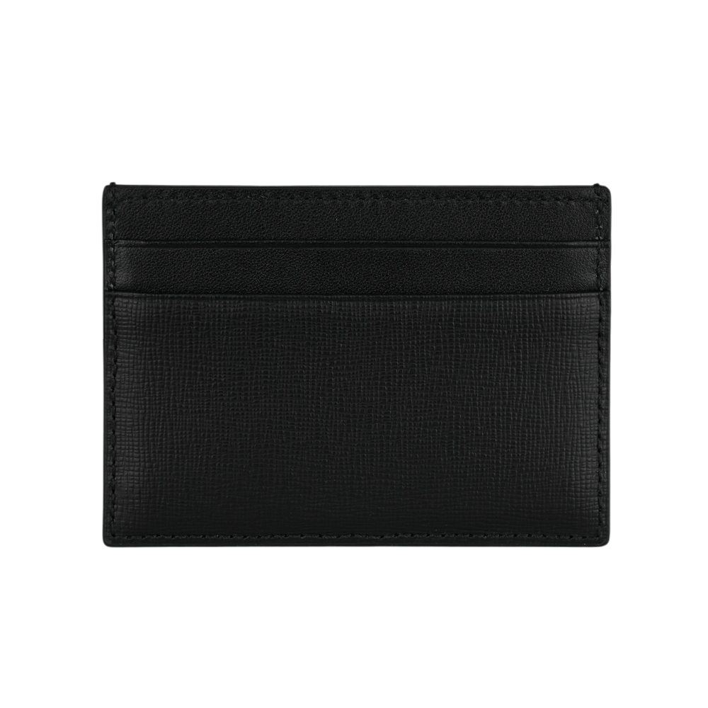 BALLY  Mythos 再生皮革紅白條紋卡片夾/名片夾 / 黑色, , large