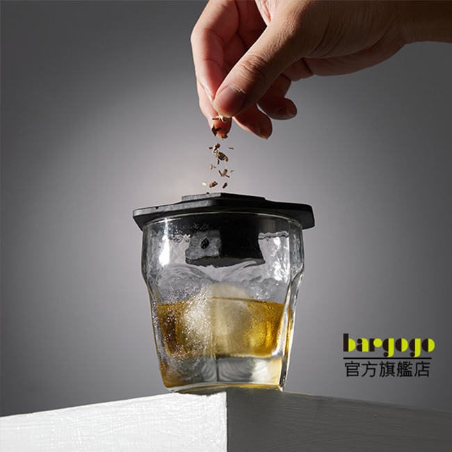 [巴果果]六角煙燻雞尾酒蓋  煙燻罩木蓋 煙燻罩 調酒木屑 分子調酒 調酒煙燻   雞尾酒煙燻蓋罩SG2-PSC-03-BK, , large