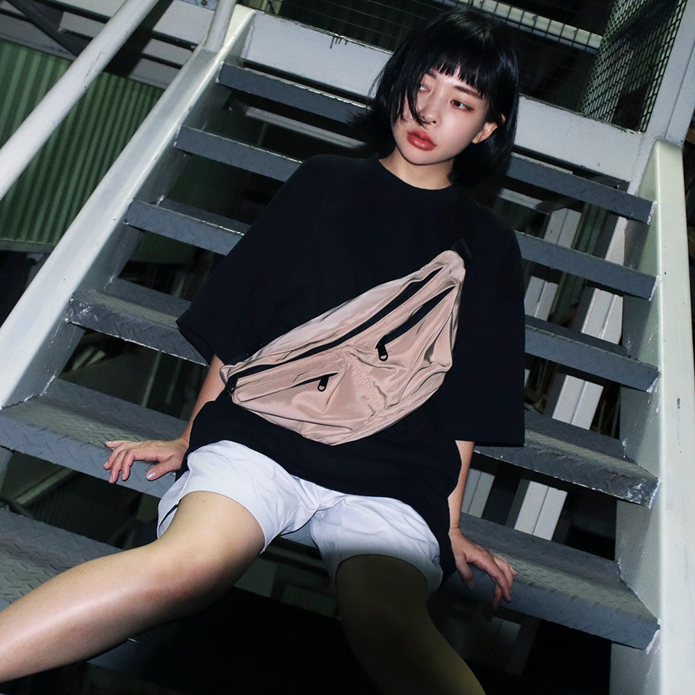 【YUNJOIN】EffoEaseQuick-access double-pocket crossbody bag, , large