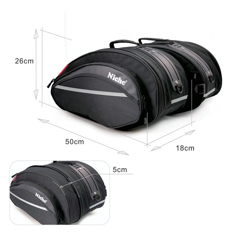 【Niche 樂奇】重機馬鞍包 NMO-2206 可擴充容量: 29 L, , large