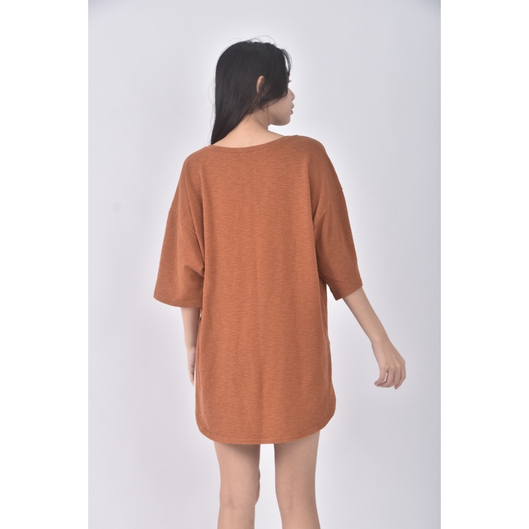 (F) farbe韓牌質感橘色長袖上衣二手衣, , large