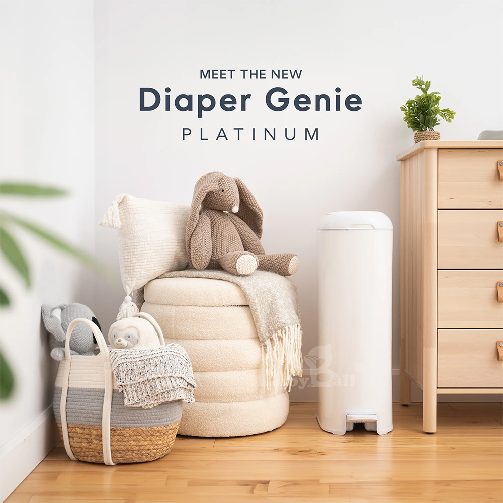 【倆寶貝精品館】加拿大Diaper Genie 不鏽鋼EZ雙重鎖臭尿布處理器 易撕袋型 (嬰兒尿布桶), , large