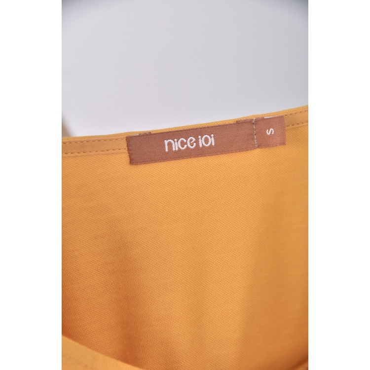 (S) nice ioi質感黃色長袖上衣二手衣, , large