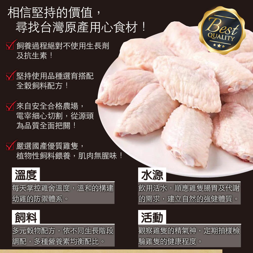 Salt & Pepper Tender Chicken Mid Wings, , large