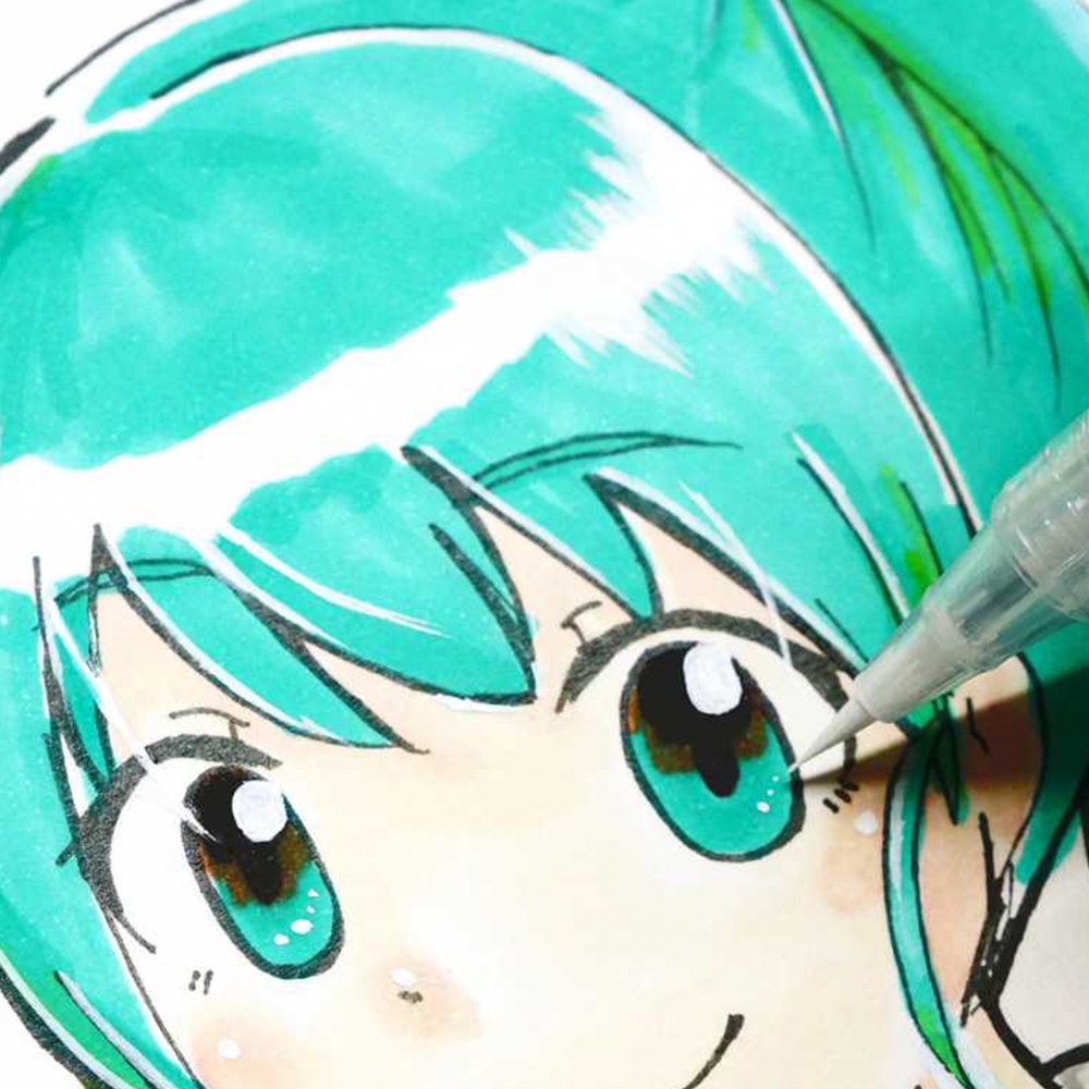 Kuretake 日本吳竹 白色墨筆 超極細 (CNBW-02S), , large