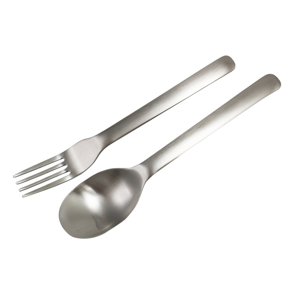 304不鏽鋼寬柄叉匙2件組-6組, , large