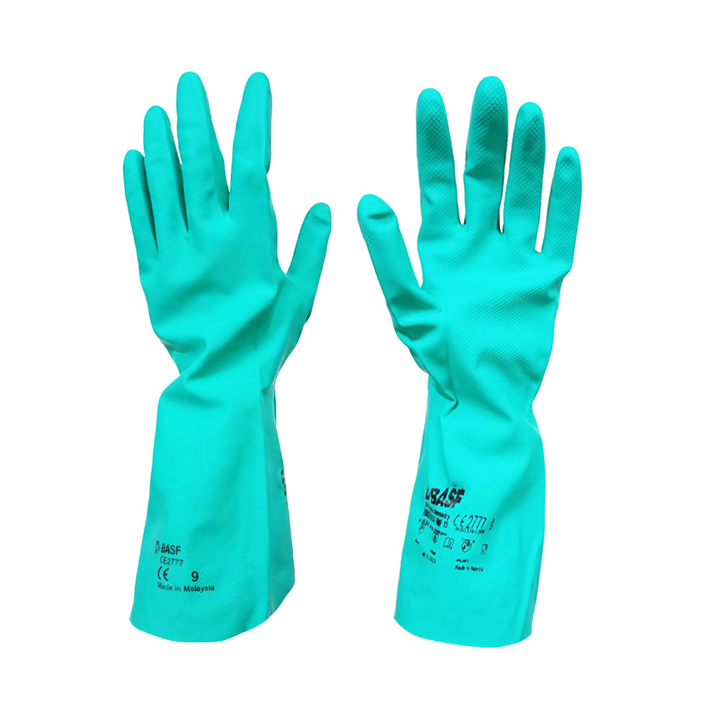 【巴斯夫 BASF】丁腈耐化學手套（內襯棉絨 / 食品接觸認證 / Type A 化學防護）, , large