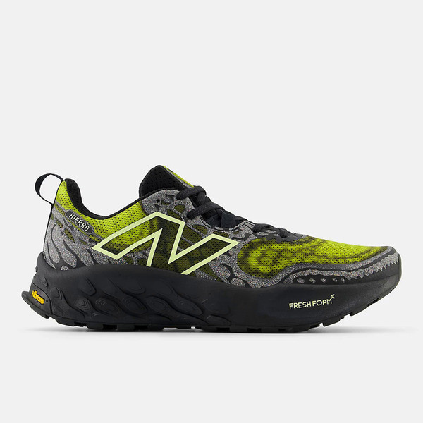 New Balance Fresh Foam X Hierro V8 男 慢跑鞋 2E寬楦 黑綠 [MTHIERY8], , large