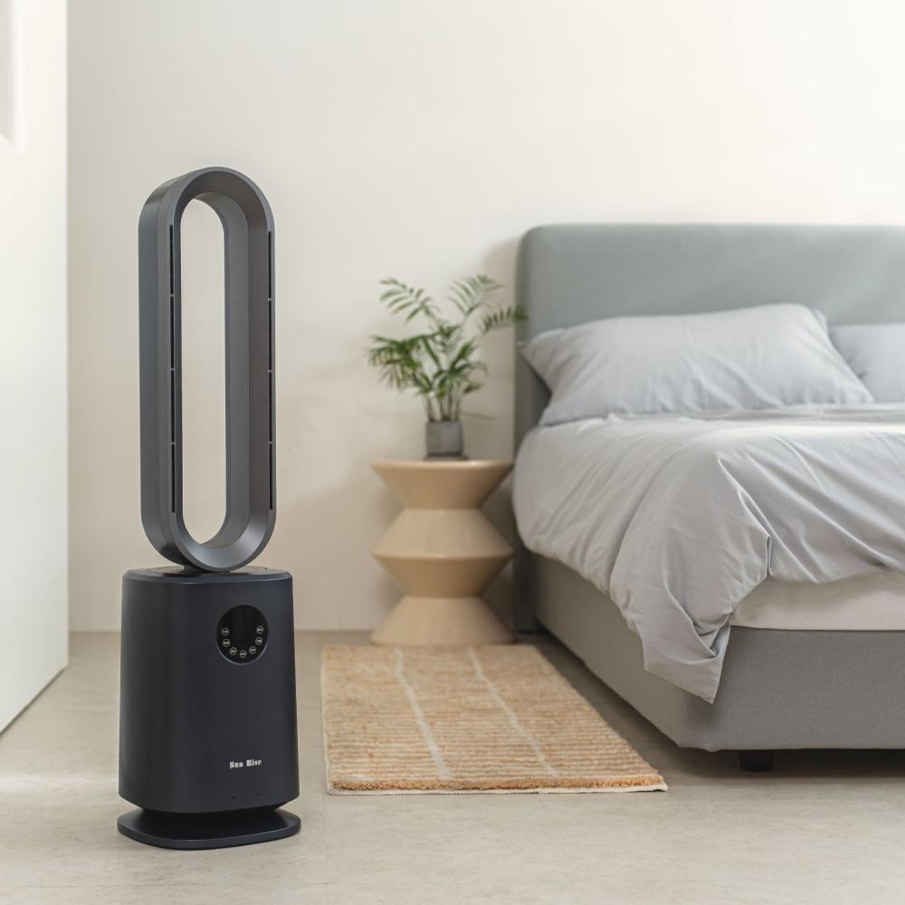 [SunRise 陽昇數位] 淨好扇 冷暖 空氣清淨機 風扇 三機一體 灰色 - Le idea 樂德兒, , large