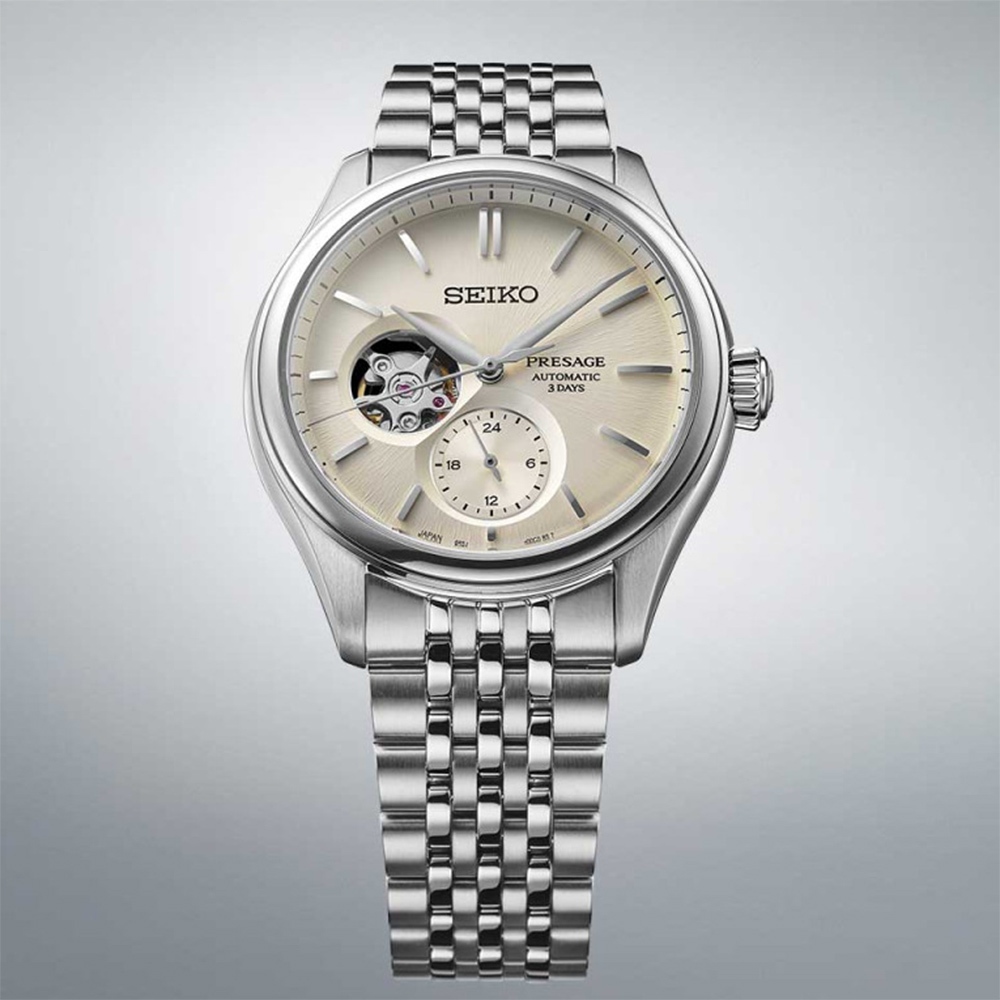 SEIKO 精工 Presage 職人系列開芯機械錶-40.2mm SPB469J1/6R5J-00C0S, , large