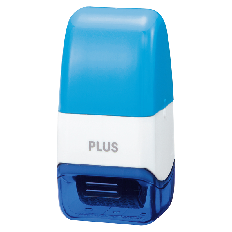 【龍品文創】PLUS IS-520CM mini滾輪保護章-藍