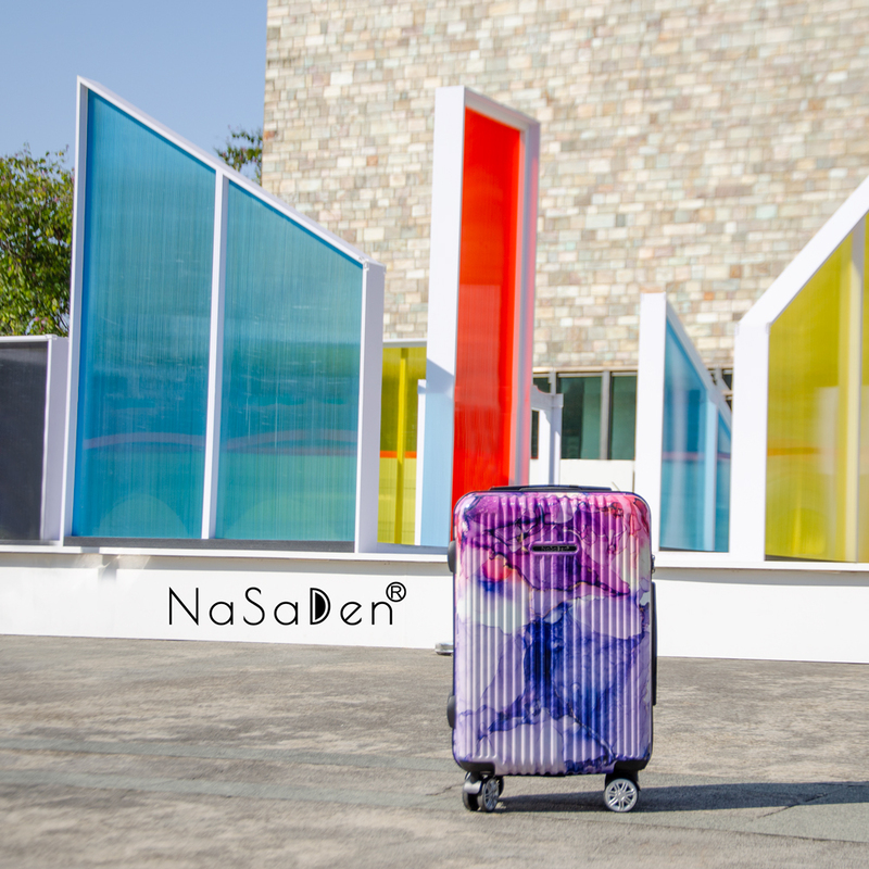 NaSaDen [Pluto Limited]29" Checked Zipper Luggage, , large