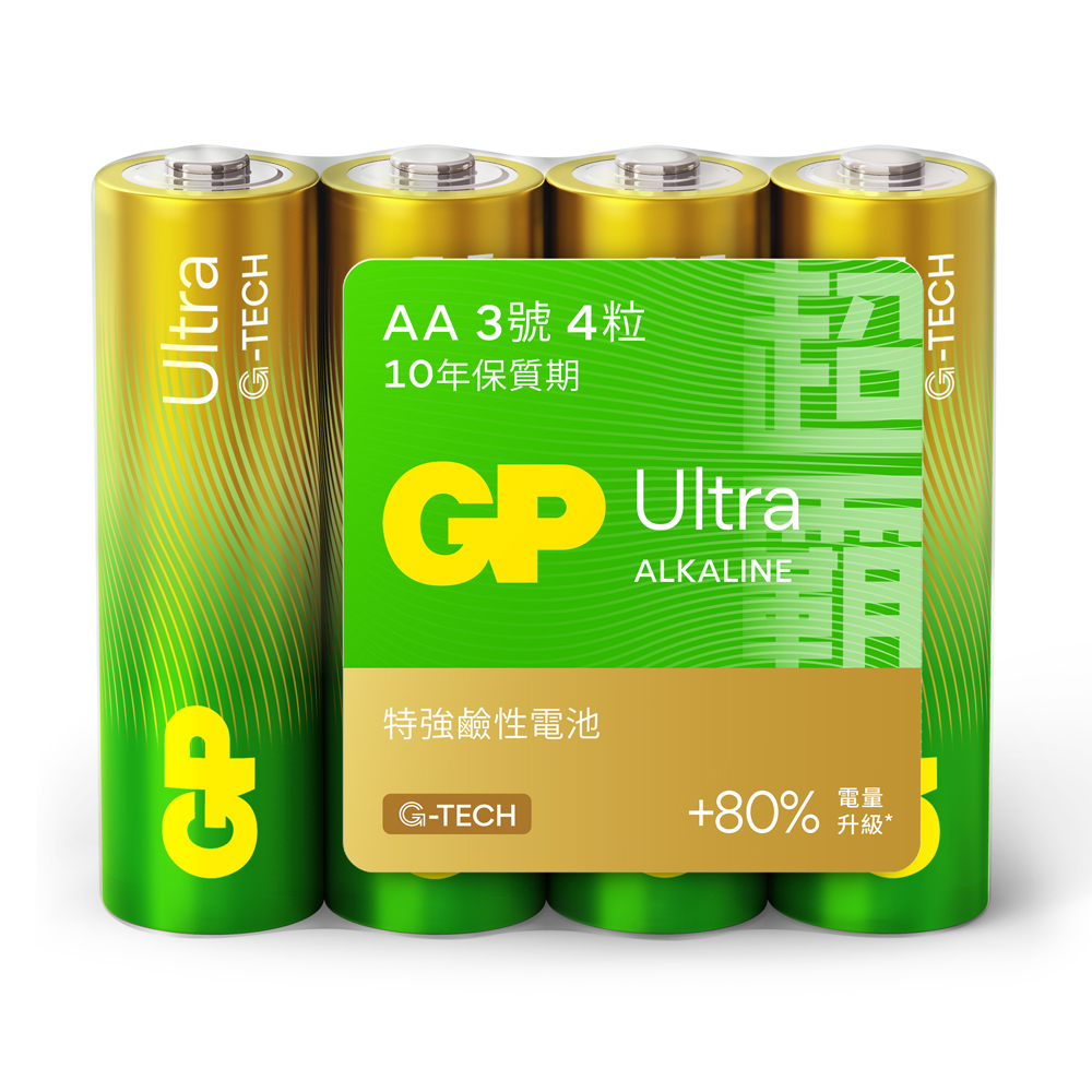 [寶旺旺] 超霸GP 3號(AA)ULTRA特強鹼性電池(收縮包裝1.5V鹼性電池) 20入, , large