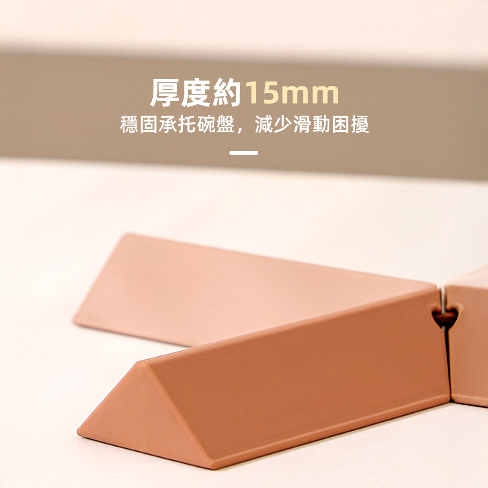 【上手家居】莫蘭迪矽膠隔熱墊 鍋墊4色組 綠、藍、粉、棕(矽膠墊/矽膠杯墊/防燙墊), , large