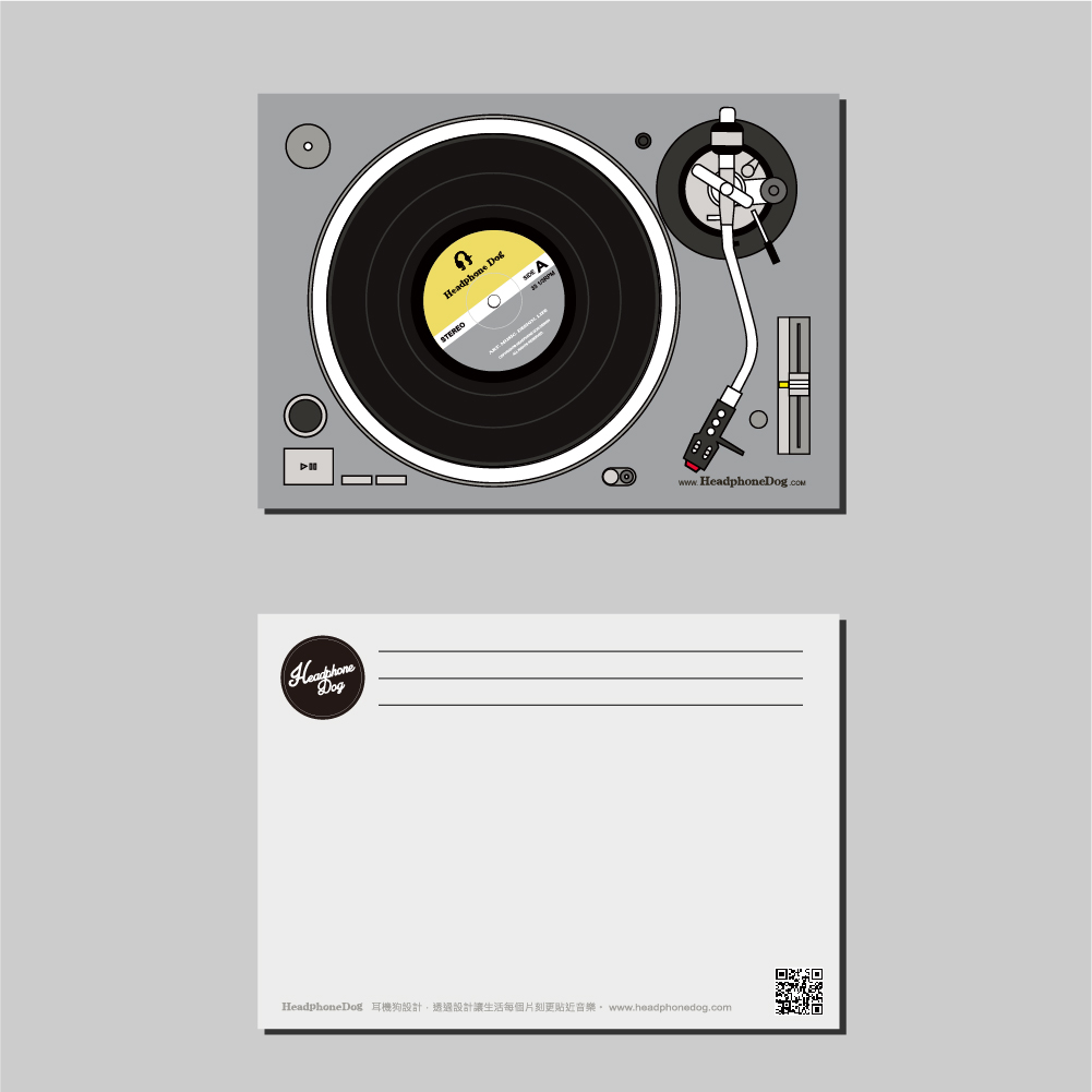 TurnTable PostCard x2 set - Pantone Ultimate Gray、Illuminating, , large