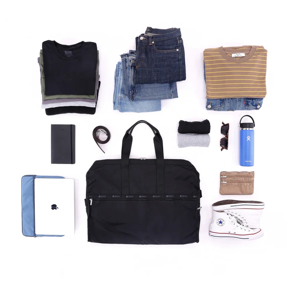 Lesportsac Deluxe Extra Large Weekender 豪華加大型旅行包-經典黑, , large