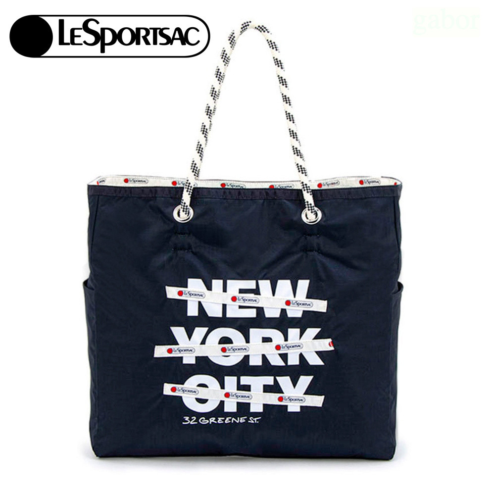 Lesportsac Large Two-Way Tote 大型雙面托特包 送禮-深海藍