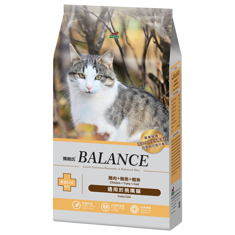 【Balance 博朗氏】挑嘴貓飼料7kg-雞肉+鮪魚+鱈魚