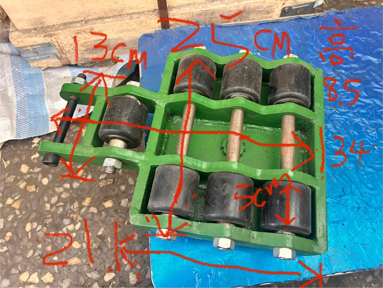 WIN五金 FKS BOST 低型 十二輪坦克 機台搬運 戰車輪 搬運小坦克 搬運工具 手拉吊車 手搖吊車 免運費, , large