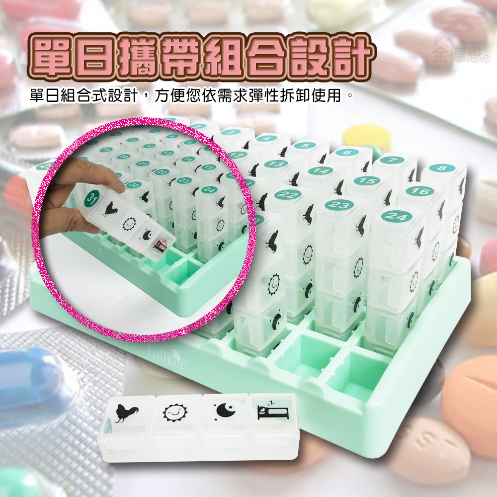 GS MALL 31日微笑透明藥盒 藥盒 隨身藥盒 收納藥盒 31日藥盒 微笑藥盒 透明藥盒 收納盒, , large