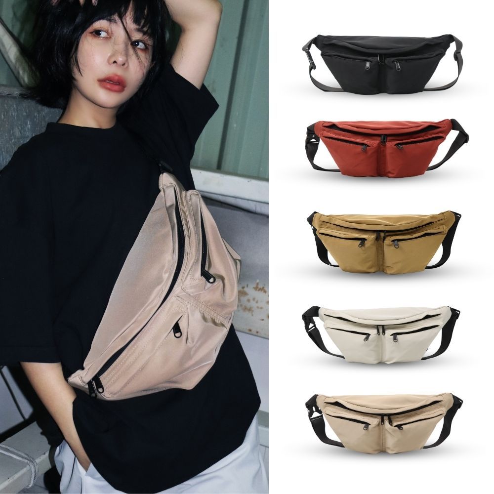 【YUNJOIN】EffoEaseQuick-access double-pocket crossbody bag