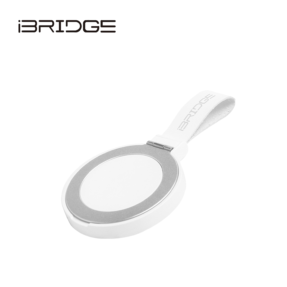 iBRIDGE 15W Magnetic Ring Holder Wireless Charger - White