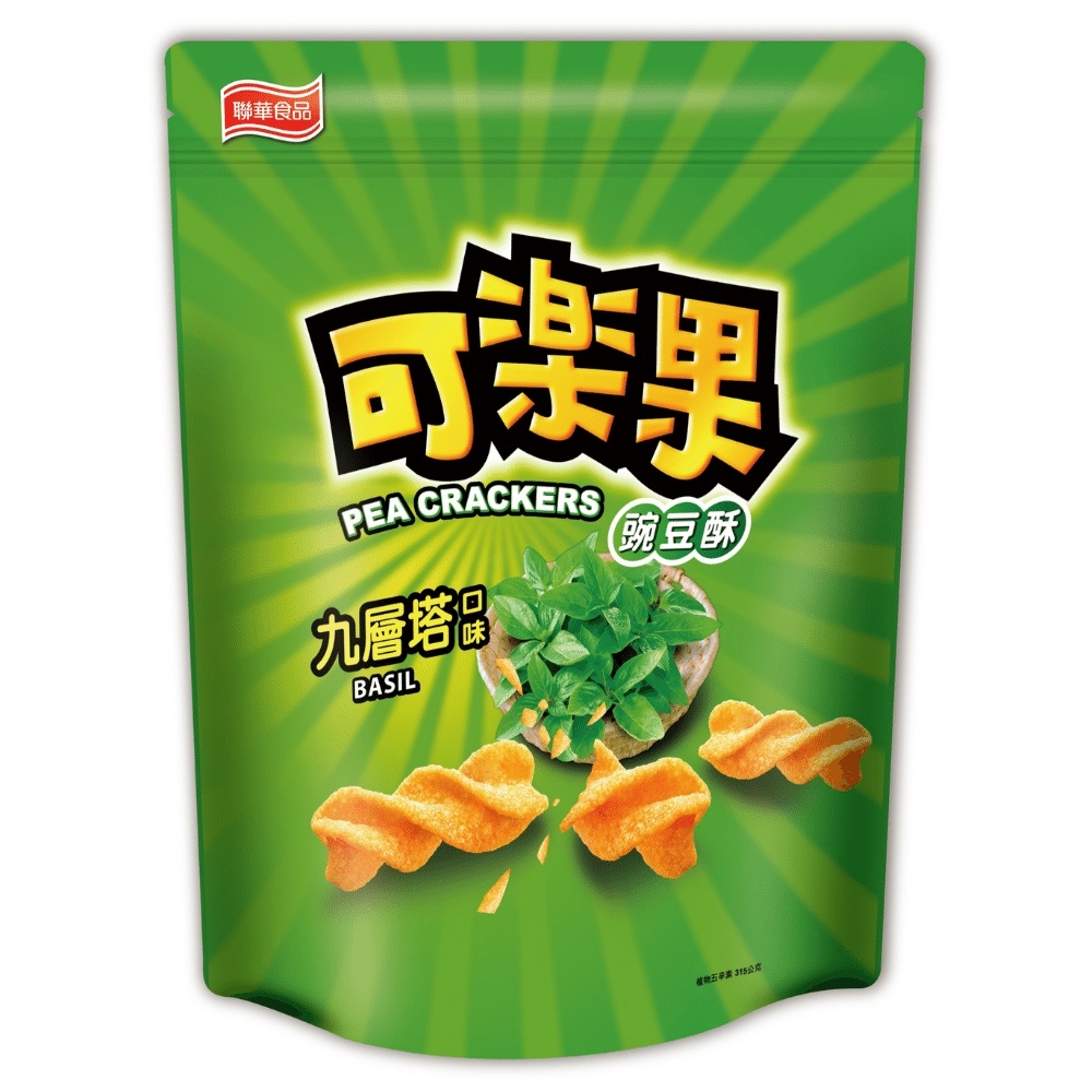 Pea Cracker-Basil Flavor, , large