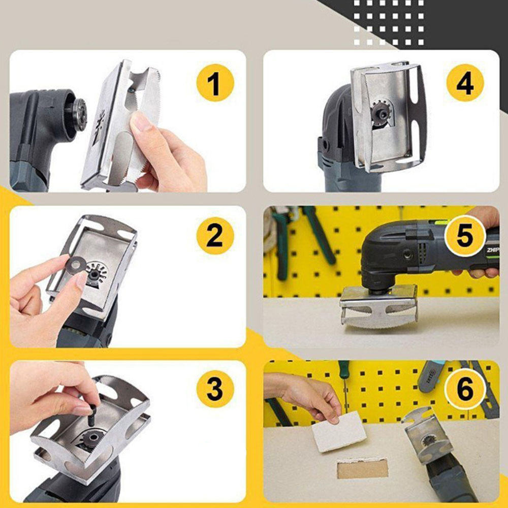 Rectangular woodworking chisel and hole-making tool, , large