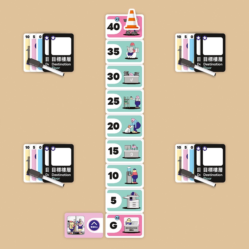 【新天鵝堡桌遊】電梯難題, , large
