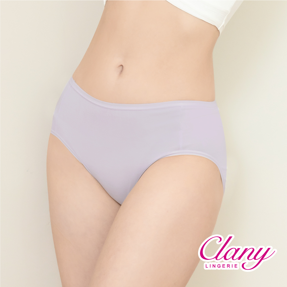 【Clany可蘭霓】新美膚面膜莫代爾中腰M-XL內褲 質感灰 2223-61, , large