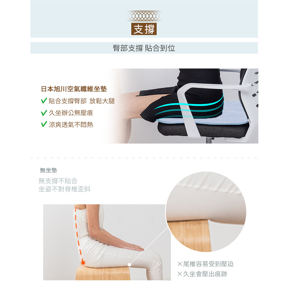 【格藍傢飾】AIRFit氧活力涼感透氣空氣坐墊 座墊 涼墊 省電 空氣坐墊 萬用墊 寵物墊 3D立體 可水洗, , large