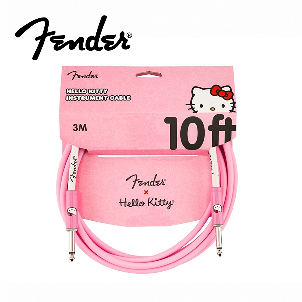 【預購】Fender x Hello Kitty Pink Original Cable 聯名款導線【敦煌樂器】, , large