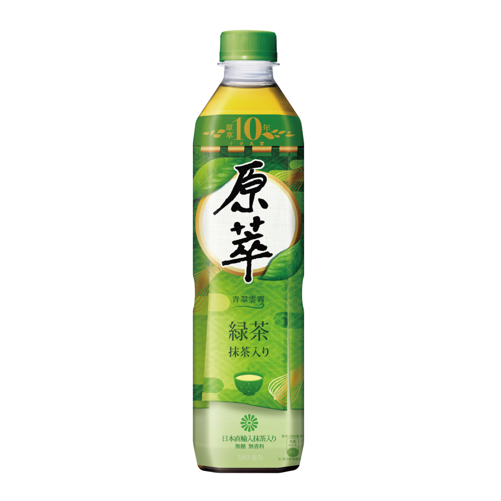 原萃日式綠茶580ml, , large