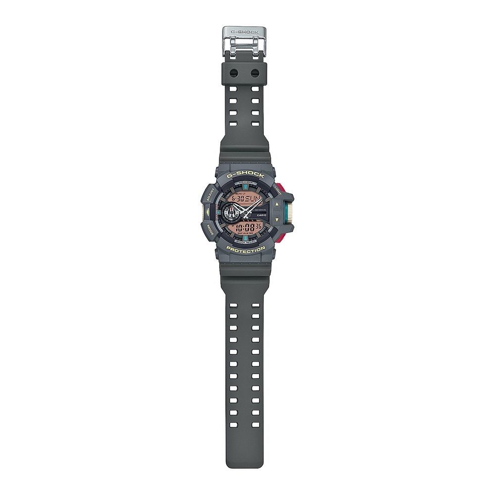 CASIO 卡西歐 G-SHOCK 復古色彩雙顯手錶 GA-400PC-8A, , large