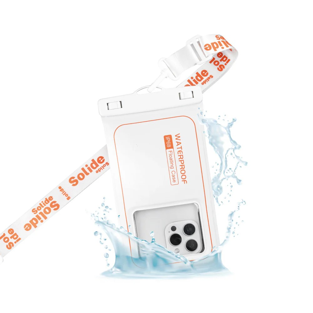 [Shanshuizhibao] solide IP68 Dustproof and Waterproof DRIFT Floating Waterproof Phone Pouch, Impact-Resistant Frame, Double-Sided Transparent, Swimming and Diving Waterproof Phone Pouch, Touchscreen Dustproof, , large