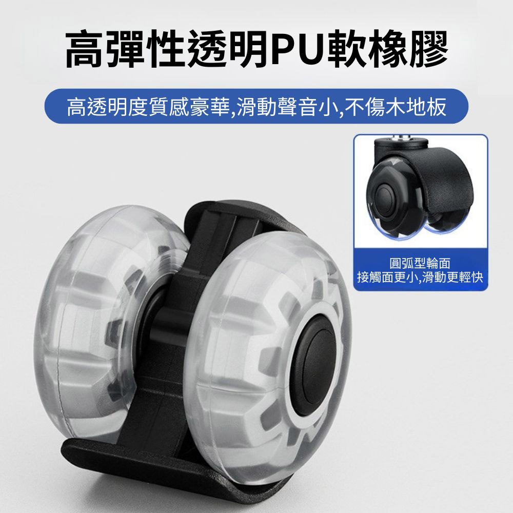 2吋插桿式靜音萬向輪(1入), , large