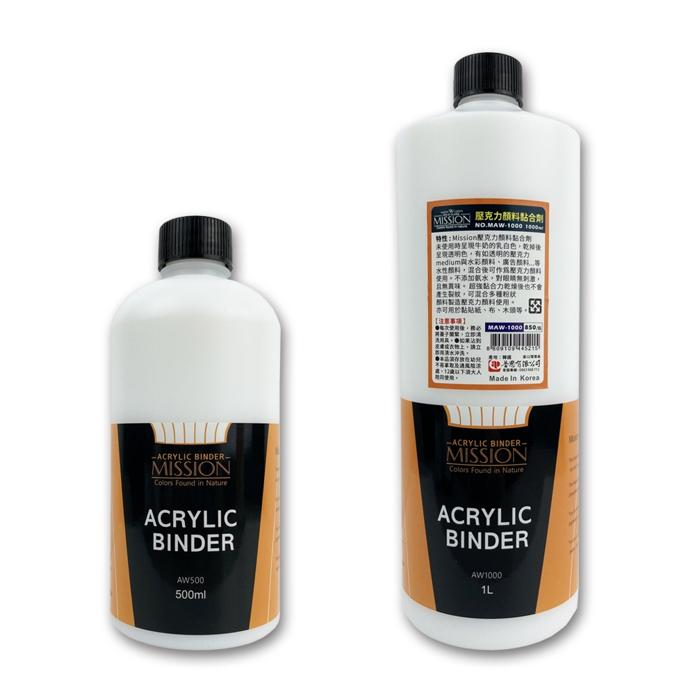 普思AP Mission壓克力顏料黏合劑1000ML, , large