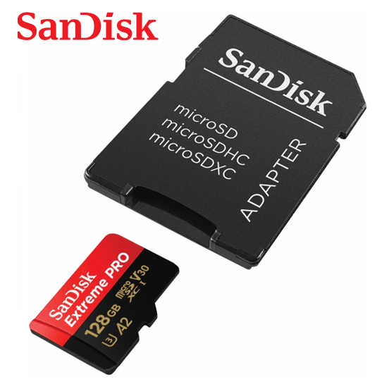 【SanDisk】 Extreme PRO 128G UHS-I U3 A2 V30 microSDXC 記憶卡, , large
