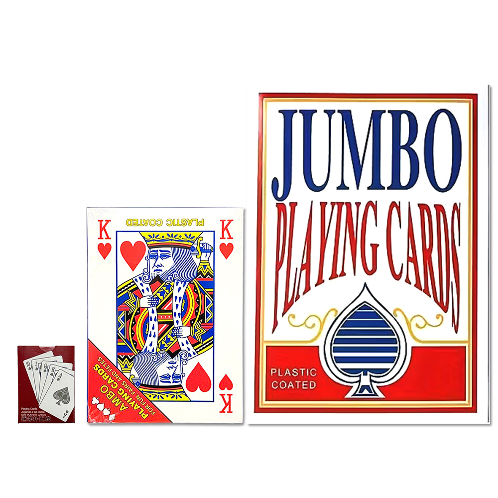 【鼎堅】特殊尺寸撲克牌3入組 加厚耐折 派對桌遊 親子互動 魔術表演專用, , large