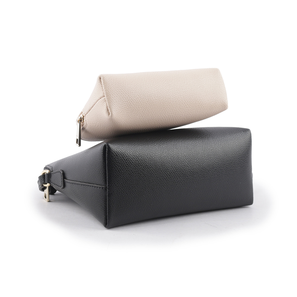 FURLA Camelia 雙色附小袋迷你斜背包/黑色/芭蕾粉, , large