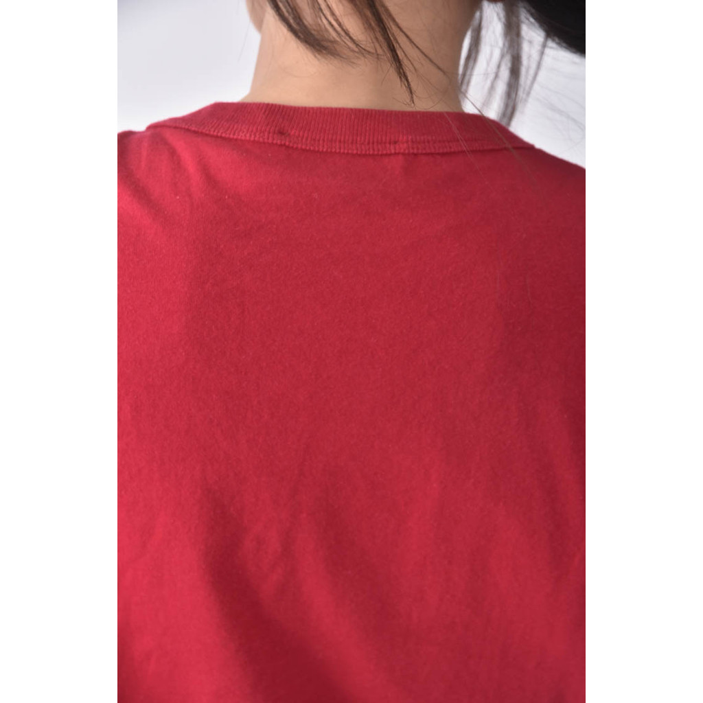 (L) maison kitsune紅色短袖上衣二手衣, , large