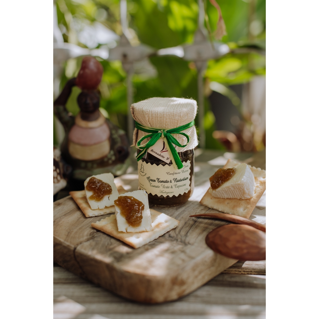 【 B de L小銅鍋 】120g 綠番茄&旱金蓮果醬 100%天然/手工製作/貴族秘密食譜, , large