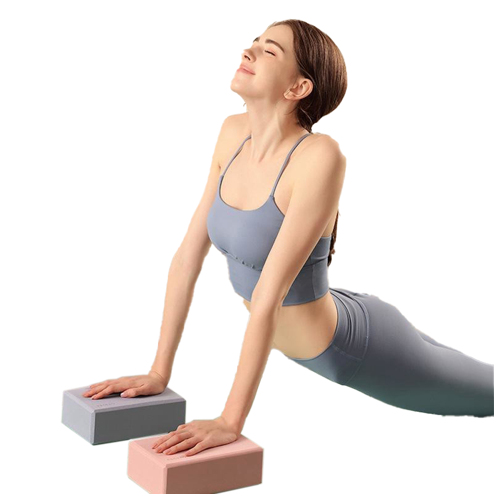 【Oneder】50D EVA High-Density Yoga Block, 1 piece, Frosted 50D/Plum Red, , large